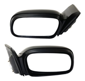 Power Mirror Pair/Set for 2006-2011 Honda Civic Coupe with Right (Passenger) and Left (Driver) Non-Folding, Heated, Textured Features, w/o Auto Dimming, Blind Spot Detection, Memory, Signal Light Replacement
