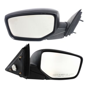 Power Mirror Pair/Set for 2008-2012 Honda Accord Sedan, Manual Folding, Non-Heated, Paintable, w/o Auto Dimming, No Blind Spot Detection, No Memory, with Signal Light - Right (Passenger) and Left (Driver) Replacement