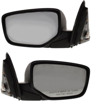 Power Heated Manual Folding Paintable Mirror Pair/Set for Honda Accord Coupe 2008-2012, Right (Passenger) and Left (Driver), no Auto Dimming, with Blind Spot Detection, Memory, and Signal Light Replacement