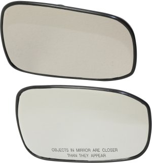 Pair/Set - Heated Mirror Glass for Honda Accord 2003-2007, Left (Driver) and Right (Passenger), with Backing Plate, Suitable for Coupe/Sedan, Japan Built Vehicle, Replacement Set