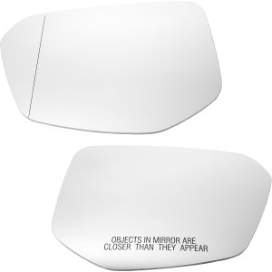 Mirror Glass Pair/Set for Honda Civic 2016-2021, Right (Passenger) & Left (Driver), Non-Heated, with Backing Plate, Suitable for Coupe/Sedan, Replacement
