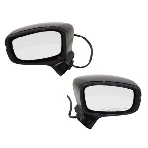 Mirror Pair/Set for Honda Odyssey 2018-2023, Right (Passenger) and Left (Driver), Power Controlled, Manual Folding, Heated, Paintable, with Memory and Signal Light, Replacement