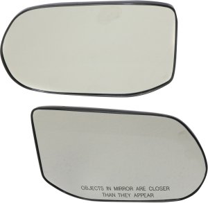 Mirror Glass Replacement Pair/Set for Honda Civic 2006-2011 Sedan, Right (Passenger) and Left (Driver), Non-Heated, with Backing Plate, Excluding DX/EX-L/GX/Hybrid Models