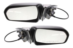 Power Mirror Pair/Set for Honda Accord 1998-2002, Right (Passenger) & Left (Driver), Non-Folding, Non-Heated, Paintable, w/o Auto Dimming, Blind Spot Detection, Memory, Signal Light Replacement