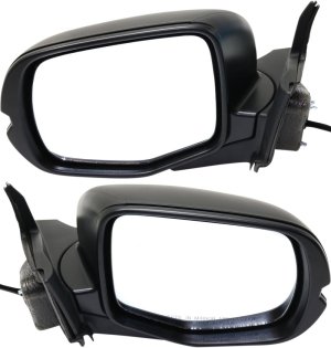 Textured Black Mirror Pair/Set for Honda Pilot 2016-2021, Right (Passenger) and Left (Driver) Side Replacement