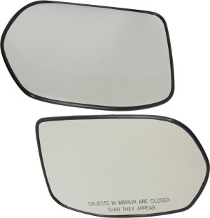 Mirror Glass Pair/Set for 2007-2011 Honda CR-V, Right (Passenger) and Left (Driver), Non-Heated, with Backing Plate, Replacement