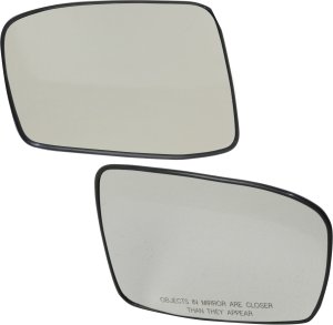 Mirror Glass Replacement Pair/Set for 2005-2010 Honda Odyssey, Right (Passenger) and Left (Driver), Heated, with Backing Plate