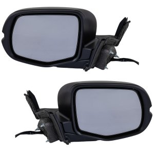 Replacement Mirror Pair/Set for Honda Pilot 2019-2022 and Passport 2019-2023, Right (Passenger) and Left (Driver), Power, Manual Folding, Heated, Paintable, with Memory and Signal Light, Excluding Camera, Fits EX-L/Ridgeline and EX-L/Special Edition Models