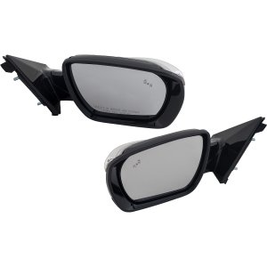 Mirror Pair/Set for Hyundai Santa Fe Sport 2013-2016, Right (Passenger) and Left (Driver), Power, Manual Folding, Heated, Paintable, with In-housing Signal Light, Memory, Blind Spot Detection in Glass Replacement