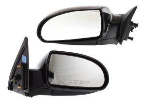 Power Heated Paintable Mirror Pair/Set for Hyundai Elantra 2007-2010, Right (Passenger) and Left (Driver), Manual Folding, w/o Auto Dimming, Blind Spot Detection, Memory, Signal Light Replacement