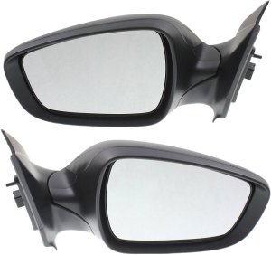 Power Heated Textured Mirror Pair/Set for Hyundai Accent 2012-2017, Manual Folding, Right (Passenger) and Left (Driver), without Auto Dimming, with Blind Spot Detection, Memory and Signal Light Replacement