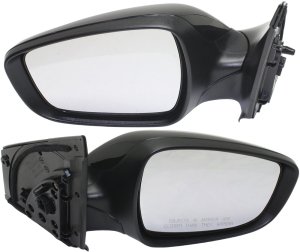 Power Mirror Pair/Set for Hyundai Accent 2012-2017, Right (Passenger) and Left (Driver), Manual Folding, Heated, Paintable, with In-housing Signal Light, without Auto Dimming, Blind Spot Detection, Memory- Replacement 