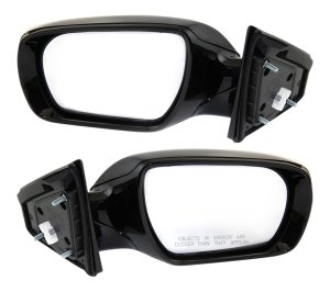 Manual Folding Mirror Pair/Set for Hyundai Santa Fe Sport 2013-2016, Right (Passenger) and Left (Driver), Power, Heated, Paintable with Signal Light, Sport Model Replacement