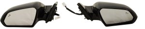 Mirror Pair/Set for 2018-2019 Hyundai Sonata, Right (Passenger) and Left (Driver), Power, Manual Folding, Heated, Paintable with Blind Spot Detection and Signal Light, Without Memory (Excludes Hybrid Model) Replacement