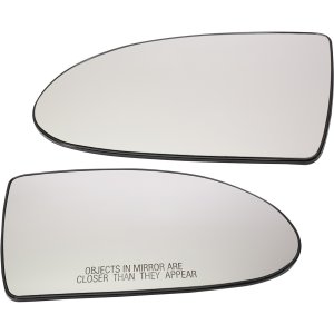 Mirror Glass Replacement Pair/Set for Hyundai Accent 2006-2009, Right (Passenger) and Left (Driver), Non-Heated, w/ Backing Plate, Suitable for Hatchback Model 2007-2009