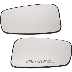 Mirror Glass Pair/Set for 2011-2014 Hyundai Sonata, Right (Passenger) and Left (Driver), Heated, with Backing Plate, Excludes Hybrid Models, Without Signal Light and Blind Spot Detection Replacement