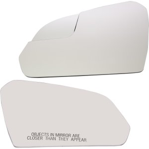 Pair/Set - Heated Mirror Glass for Hyundai Sonata 2015-2019 Right (Passenger) and Left (Driver), Excludes Hybrid Models, with Backing Plate and Blind Spot Detection, Replacement Set