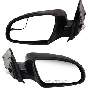 Power Mirror Pair/Set for Hyundai KONA 2018-2022, Right (Passenger) and Left (Driver), Manual Folding, Non-Heated, Paintable Replacement