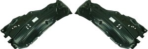 Front Fender Liner Pair/Set for Infiniti M35 2006-2010, Right (Passenger) and Left (Driver), Rear Section Replacement