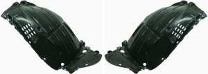 Pair/Set - Front Fender Liner for INFINITI FX35 2003-2005, Right (Passenger) and Left (Driver) Front Sections, Replacement Set