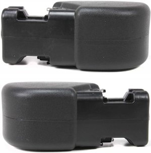 Front Bumper End Pair/Set for Jeep Wrangler 1997-2006, Includes Right (Passenger) and Left (Driver) Ends, Replacement