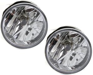 Front Fog Light Assembly for 2004 Jeep Grand Cherokee, Includes Right (Passenger) and Left (Driver) Sides, Replacement Set