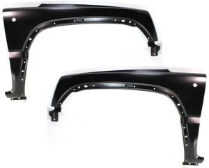 Front Fender Pair/Set for 2002-2004 Jeep Liberty, Right (Passenger) and Left (Driver), Primed (Ready to Paint) Replacement