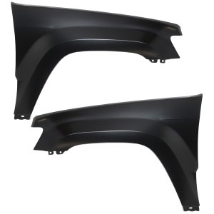 Front Fender Pair/Set for 2005-2010 Jeep Grand Cherokee, Right (Passenger) and Left (Driver), Primed (Ready to Paint) Replacement