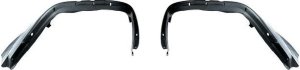 Pair/Set - Front Wheelhouse Panel Skirt for Jeep Cherokee 1984-1996, Right (Passenger) and Left (Driver), Steel, Black, Replacement Set