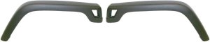 Front Wheel Opening Molding Pair/Set for 1997-2006 Jeep Wrangler, Right (Passenger) and Left (Driver), Textured Black, Except Sahara / Rubicon Models Replacement