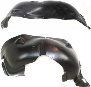 Front Fender Liner Pair/Set for 2002-2004 Jeep Liberty, Right (Passenger) and Left (Driver), Replacement