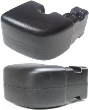 Rear Bumper End Pair/Set for 1997-2006 Jeep Wrangler, Includes Right (Passenger) and Left (Driver) Sides, Replacement