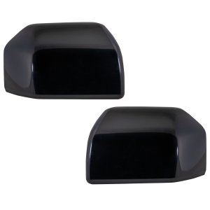 Mirror Cover Pair/Set for Ford F-150 Pickup 2015-2020, Right (Passenger) and Left (Driver), Non-Towing, without Signal Light, Crew/Extended Cab, Paint to Match, Replacement
