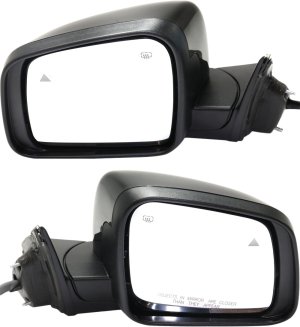 Power Folding Heated Paintable Mirror Pair/Set for Jeep Grand Cherokee 2014-2021, Right (Passenger) and Left (Driver), with Blind Spot Detection, Memory, Puddle Light, Signal Light, without Auto Dimming Replacement