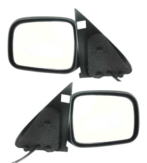 Power Mirror Pair/Set for 2002-2007 Liberty, Right (Passenger) & Left (Driver), Manual Folding, Non-Heated, Textured, w/ 8-hole 3-pin plug, w/o Memory, Replacement