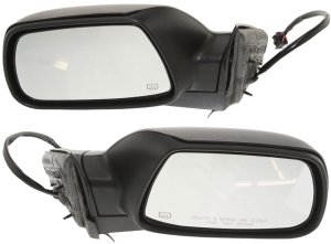Power Mirror Pair/Set for Jeep Grand Cherokee 2005-2010, Right (Passenger) and Left (Driver), Manual Folding, Heated, Textured, with Memory Feature, Replacement