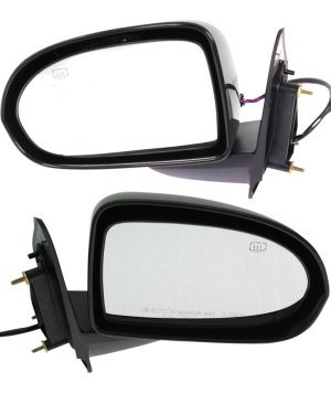 Mirror Pair/Set for 2016-2017 Compass, Power, Manual Folding, Heated, Paintable, without Auto Dimming, Blind Spot Detection, Memory & Signal Light, Right (Passenger) and Left (Driver) Replacement