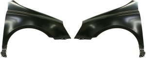 Front Fender Pair/Set for Kia Sedona 2006-2014, Right (Passenger) and Left (Driver), Primed (Ready to Paint), Steel Replacement