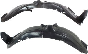 Front Fender Liner Pair/Set for Hyundai Sedona 2006-2014/Entourage 2007-2008, Right (Passenger) and Left (Driver), Replacement