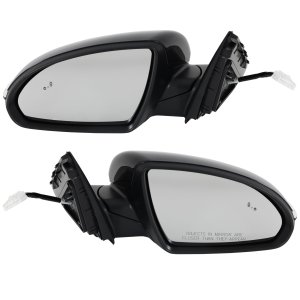 Pair/Set - OPTIMA Power, Manual Folding, Heated, Paintable Mirrors with BSD (Blind Spot Detection), Memory, and Signal Light for 2019-2020 Kia, Right (Passenger) and Left (Driver) Replacement