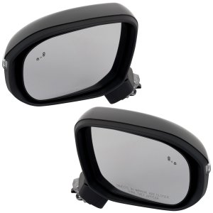 Mirror Pair/Set for Kia Telluride 2020-2023 LX/S Models, Right (Passenger) and Left (Driver), Power, Manual Folding, Heated, Paintable, with Blind Spot Detection and Signal Light, without Auto Dimming, Replacement