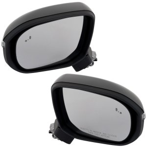 Power Folding Heated Mirror Pair/Set for Kia Telluride EX Model 2020-2023, Right (Passenger) and Left (Driver), Paintable, with Blind Spot Detection and Signal Light, without Auto Dimming, Replacement