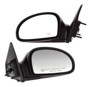 Spectra Mirror Set for 2004-2009 Kia Sedan/Hatchback, Driver and Passenger Side, Power, Manual Folding, Heated, Paintable, Replacement