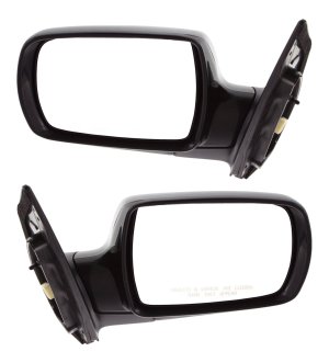 Power Mirror Pair/Set for Kia Sedona 2006-2008, Right (Passenger) and Left (Driver), Manual Folding, Heated, Paintable, Without Memory, Replacement