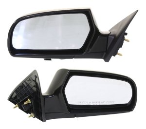OPTIMA Mirror Pair/Set for 2006-2010 Kia Optima, Right (Passenger) and Left (Driver), Power Operated, Manual Folding, Heated, Paintable, Replacement