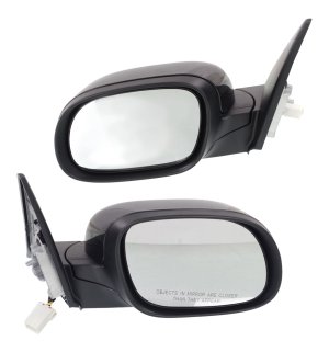 Power Heated Mirror Pair/Set for KIA SOUL 2014-2019, Right (Passenger) and Left (Driver), Manual Folding, Paintable with Signal Light, Without Memory and Puddle Light, Replacement