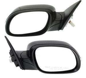 Power Mirror Pair/Set for Kia Soul 2014-2019, Right (Passenger) and Left (Driver), Manual Folding, Non-Heated, Paintable, with Signal Light, without Memory and Puddle Light, Replacement