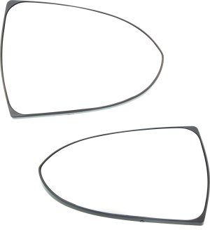 Heated Mirror Glass Pair/Set for KIA Sportage 2011-2016, Right (Passenger) and Left (Driver) Sides, with Backing Plate Replacement