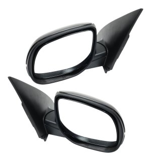 Power Mirror Pair/Set for Kia Forte/Forte5 2011-2013, Right (Passenger) and Left (Driver), Manual Folding, Heated, Paintable, with Signal Light, Hatchback/Sedan Replacement