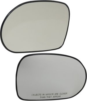 Mirror Glass Pair/Set for KIA Sedona 2002-2005 Right (Passenger) and Left (Driver), Non-Heated, LX Model, w/ Backing Plate Replacement